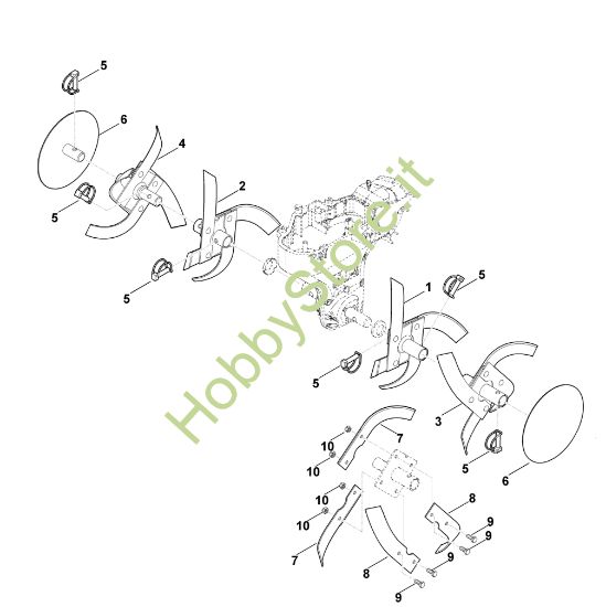 Picture of F - Set di zappatura HB 445.0 R