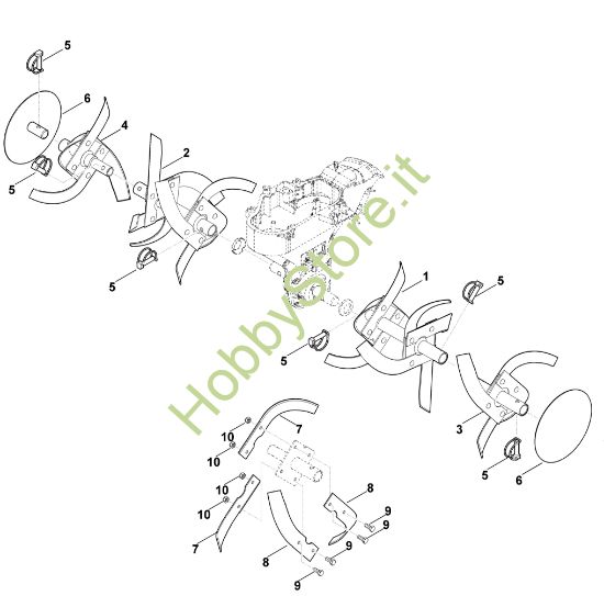 Picture of F - Set di zappatura HB 585.0