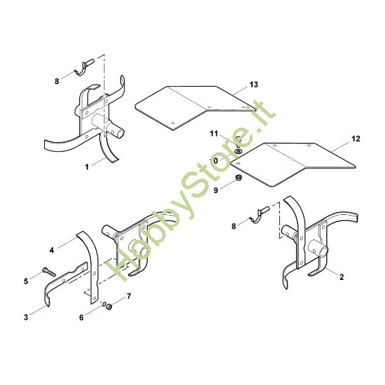 Picture of A - Espansione set di zappatura ABS 400