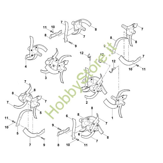 Picture of A - Set di zappatura speciale AEM 600