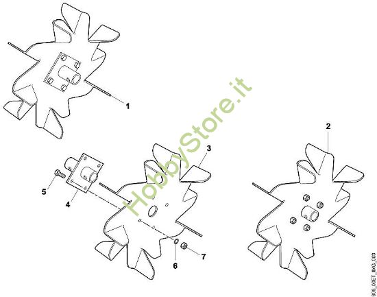 A - Ruote metalliche Parti accessorie ARO 500 della marca Viking