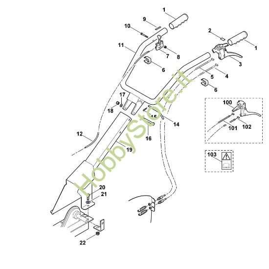 Picture of A - Manubrio VH 440