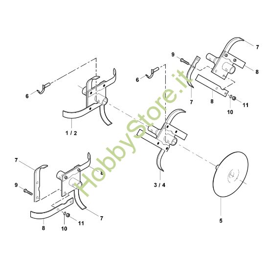 Picture of D - Set di zappatura VH 440