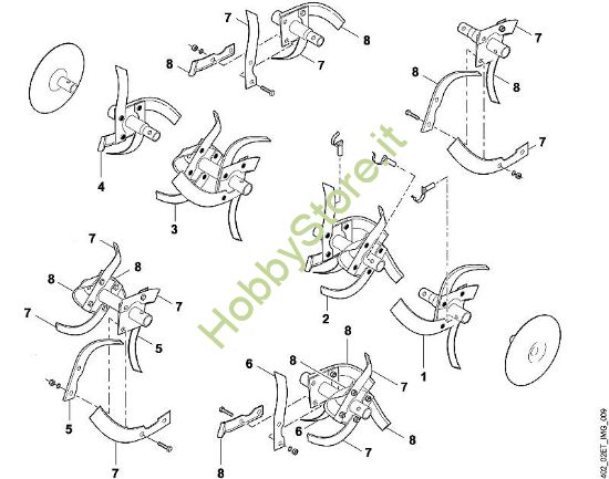 E1 - Set di zappatura VH VH 500 della marca Viking