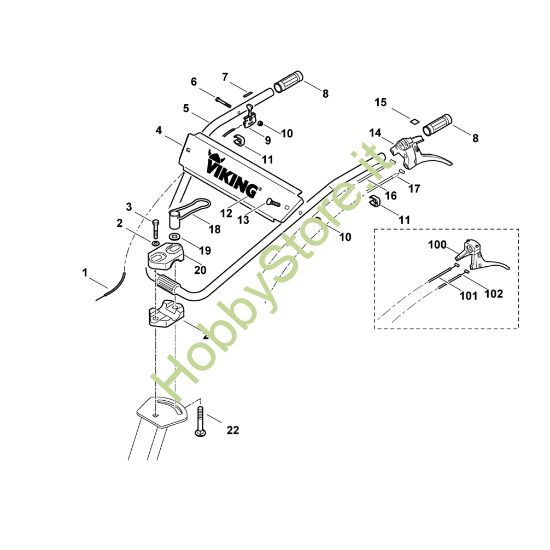 Picture of A - Manubrio VH 540