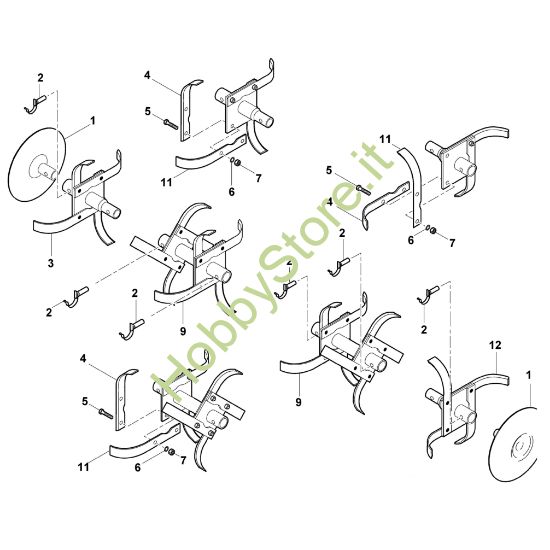 Picture of D - Set di zappatura VH 540