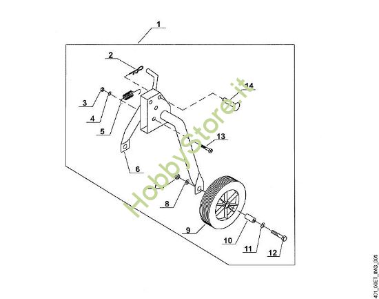 F - Ruota di direzione VH VH 550 della marca Viking