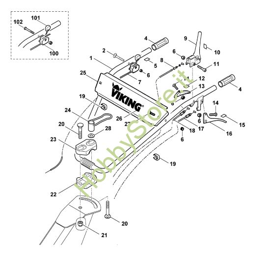 Picture of A - Manubrio VH 600