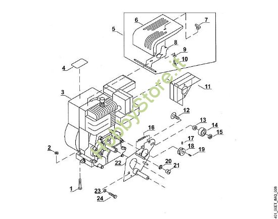A - Motore VH VH 650 della marca Viking