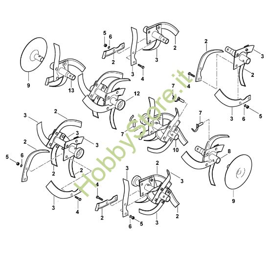 Picture of E - Set di zappatura VH 660