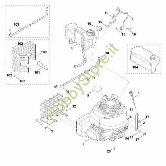 Picture of C - Motore, serbatoio GB 460 C