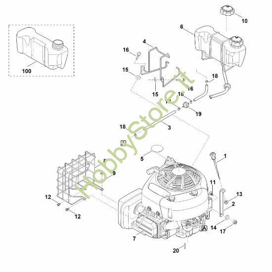 Picture of C - Motore, serbatoio GB 460.1 C