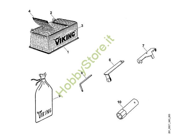 E - Attrezzi GE GE 115 della marca Viking