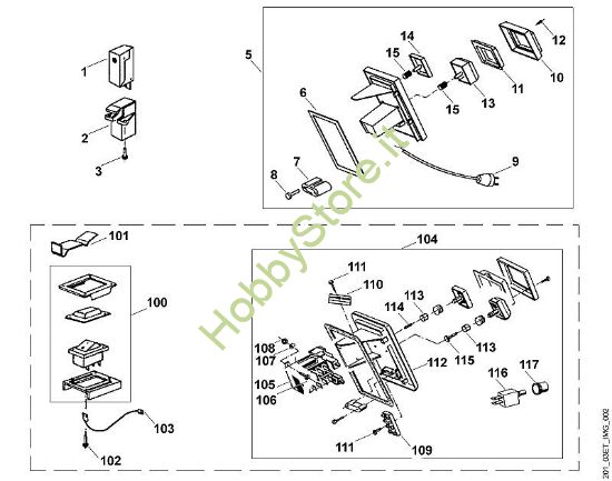 B - Interruttore GE GE 210 della marca Viking