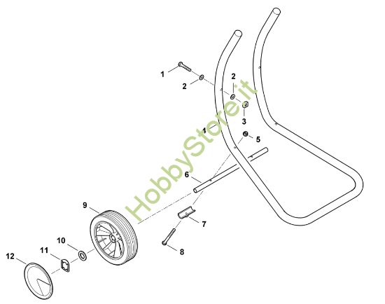 Picture of C - Piede della ruota GE 250