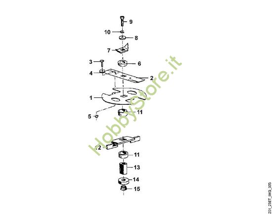 C - Gruppo lame GE GE 320 della marca Viking