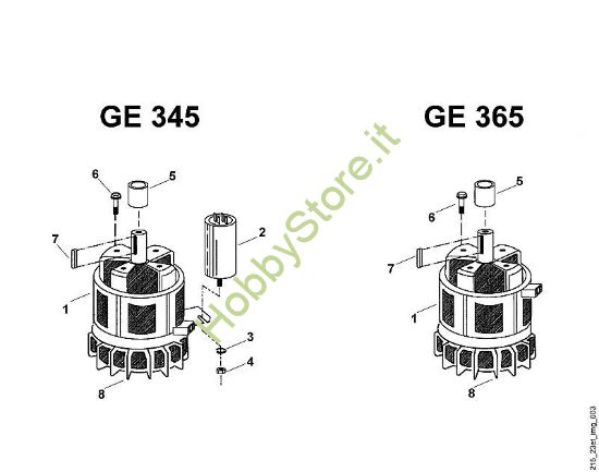 C - Elettromotore GE GE 345 della marca Viking