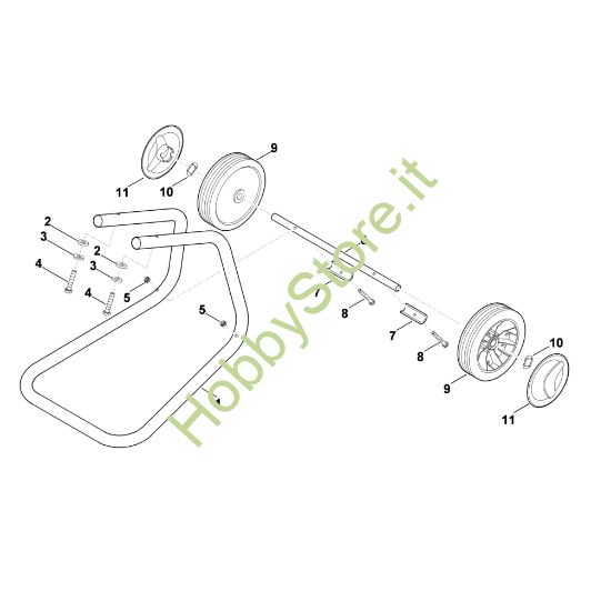 Picture of C - Piede della ruota GE 35 L