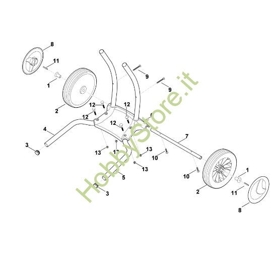 Picture of D - Piede della ruota GE 375