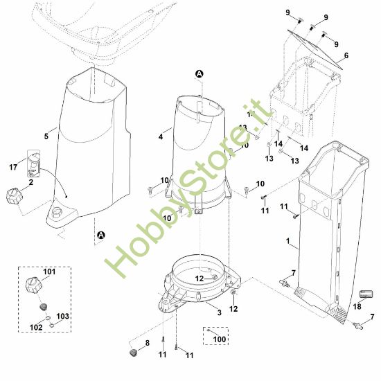 Picture of B - Parte inferiore imbuto ATO 400