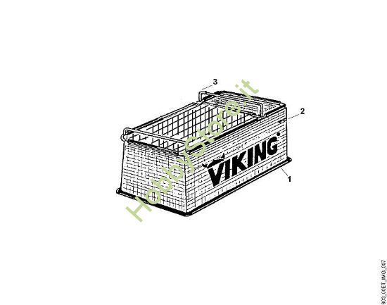 A - Contenitore per trituratore Parti accessorie HB 60 della marca Viking