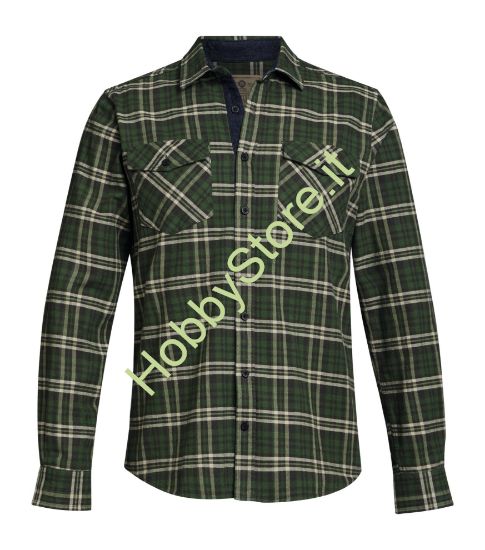 Camicia Plaid Flanella Verde Stihl
