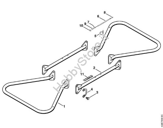 Telaio BT 308 BT 308 brand Stihl