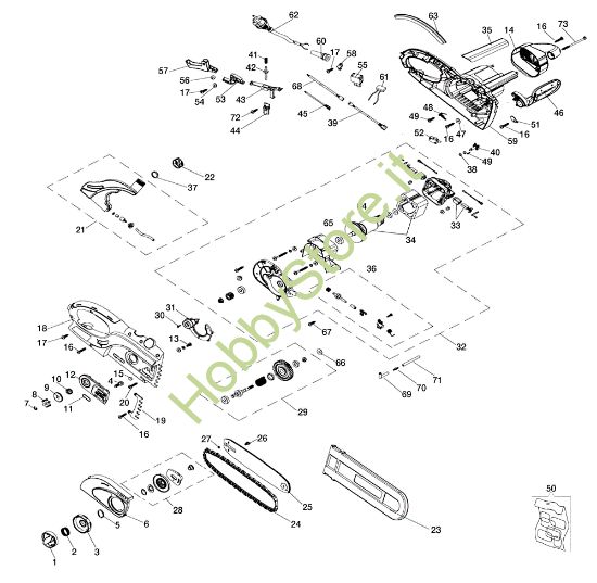 Picture of Esploso completo GS 180 E Elettrosega