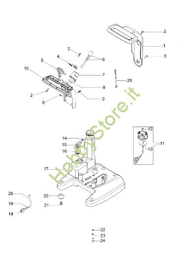 Picture of Serbatoio e impugnature WP 30 Motopompa