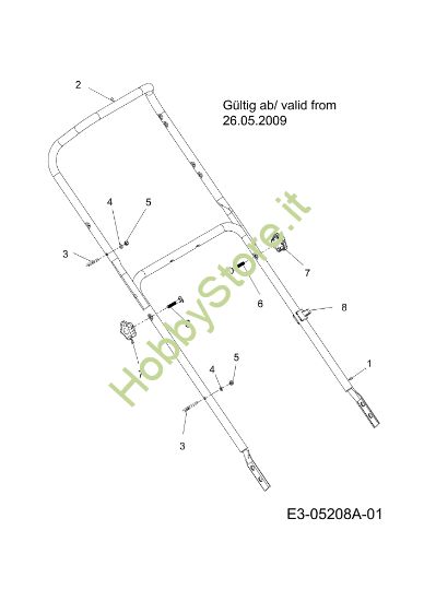 Picture of Manubrio G 55 VBX 4-IN-1 Cat. 2010 Rasaerba
