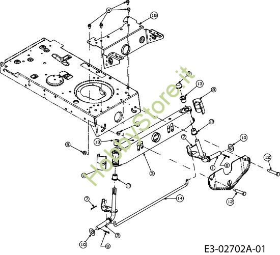 Picture of Assale anteriore (2/2) POLO 108/17,5 H Trattorino