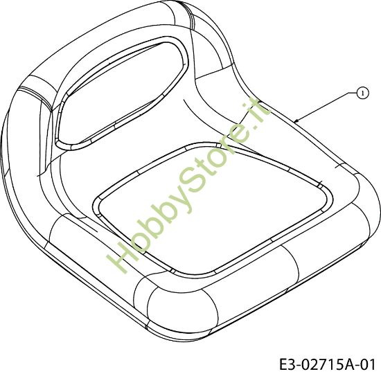 Picture of Sedile (2/2) POLO 108/17,5 H Trattorino