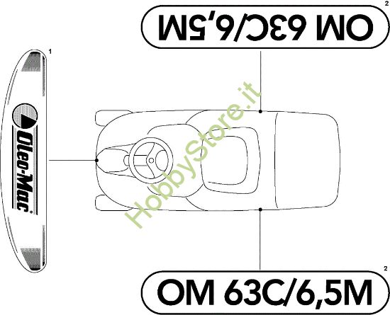 Picture of Etichette (2/2) OM 63C/6,5V Cat.2010 Trattorino