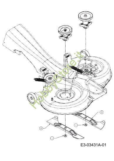 Picture of Gruppo lame KROSSER 105/22 H Cat. 2010 Trattorino
