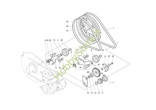Picture of Ingranaggi MH 180RK (K700 H - SN T210) (EN709) Motozappa