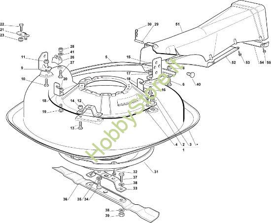 Picture of Piatto di taglio 2 OM 63C/6,5M France Cat.2010 Trattorino (solo per il mercato francese)