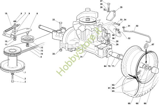 Picture of Trasmissione OM 72C/12,5H Cat.2010 Trattorino