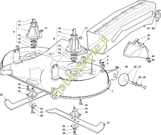 Picture of Piatto di taglio (2) OM 102C/18,5H Cat.2010 Trattorino