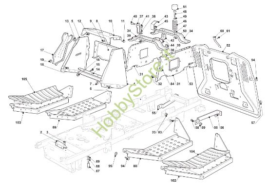 Picture of Telaio OM 93C/13,5M Cat.2010 Trattorino