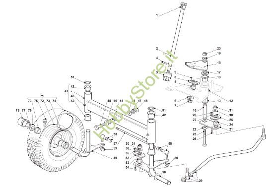 Picture of Sterzo OM 93C/13,5M Cat.2010 Trattorino
