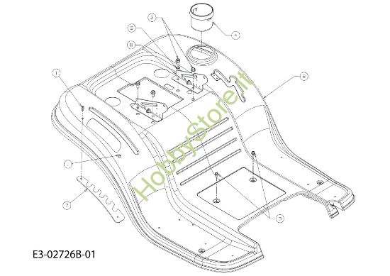 Picture of Carrozzeria posteriore TORNADO 108/18,5 H Cat.2010 Trattorino
