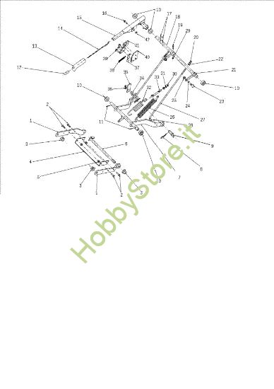 Picture of Regolazione piatto di taglio OM 106J/15,5H Cat.2010 Trattorino