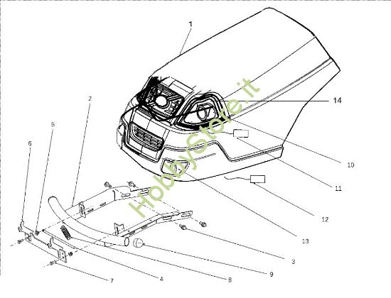 Picture of Cofano (1/3) OM 106J/15,5H Cat.2010 Trattorino
