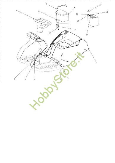 Picture of Cofano (3/3) OM 106J/15,5H Cat.2010 Trattorino