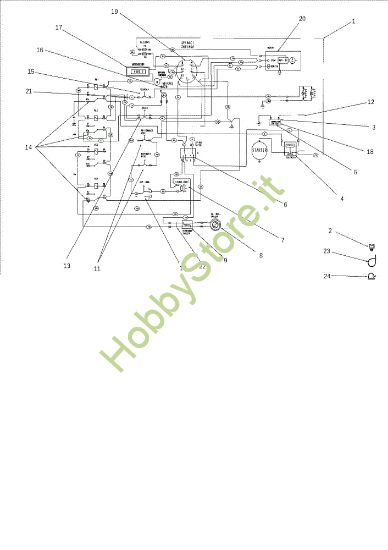 Picture of Schema elettrico OM 106J/16H Cat.2010 Trattorino