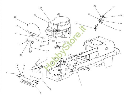 Picture of Motore OM 106J/17,5H Cat.2010 Trattorino