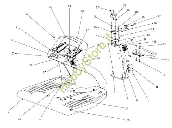 Picture of Cruscotto OM 106J/17,5H Cat.2010 Trattorino
