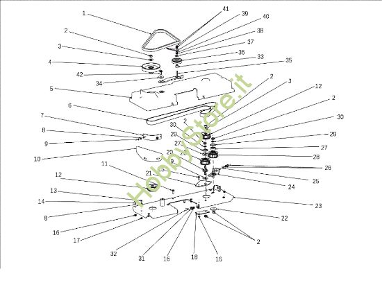 Picture of Piatto di taglio (2/2) OM 105J/22H Cat.2010 Trattorino (solo per il mercato tedesco)