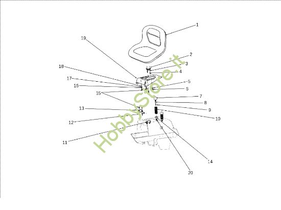 Picture of Cofano (2/3) OM 105J/22H Cat.2010 Trattorino (solo per il mercato tedesco)