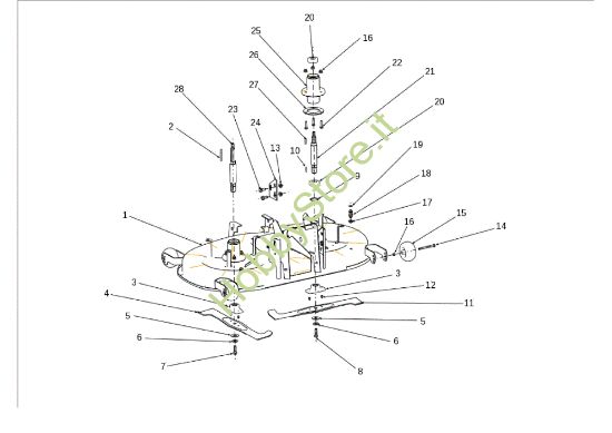 Picture of Piatto di taglio (1/2) OM 106J/24H Cat.2010 Trattorino